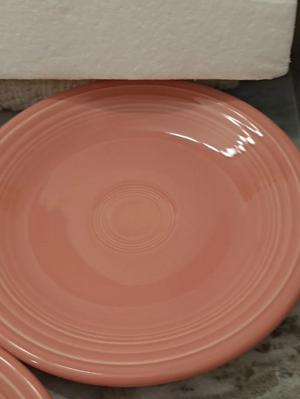 Homer Laughlin  FIESTA Coral Pink Dessert Plates and Bowls Set